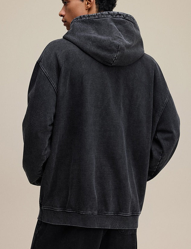 Vintage Acid Wash Oversized Hoodie streetwear
