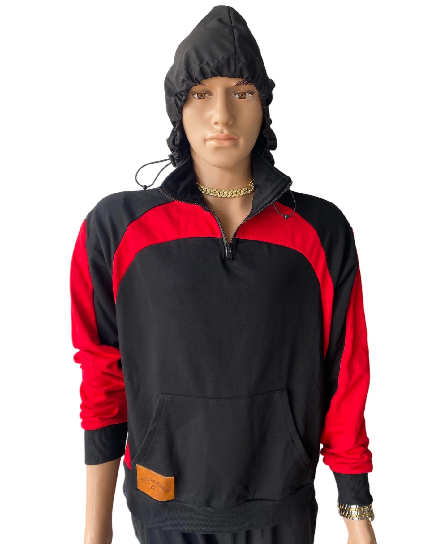 Appachiko's Half Zip Turtle Neck hoodie pull over