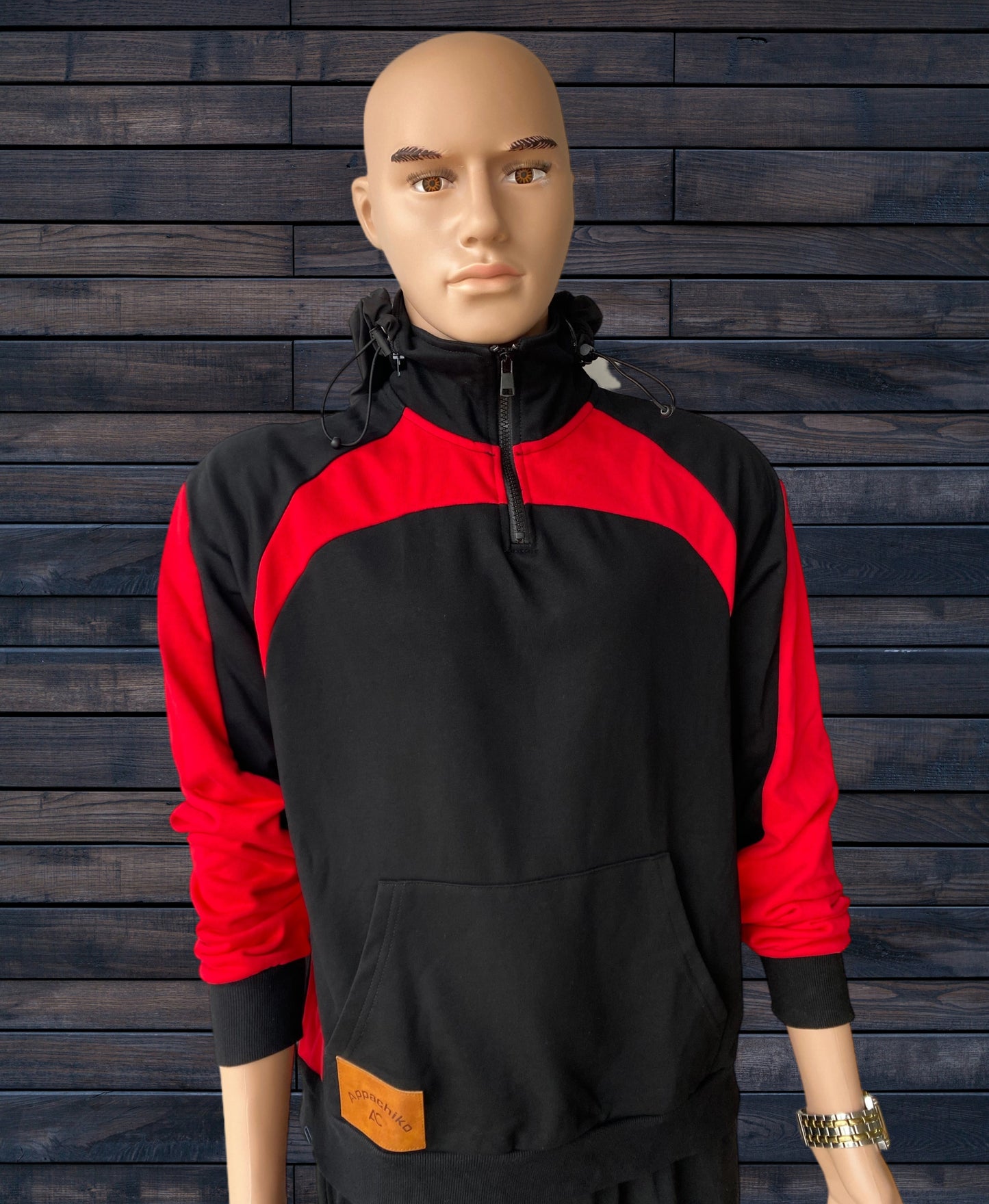 Appachiko's Half Zip Turtle Neck hoodie pull over