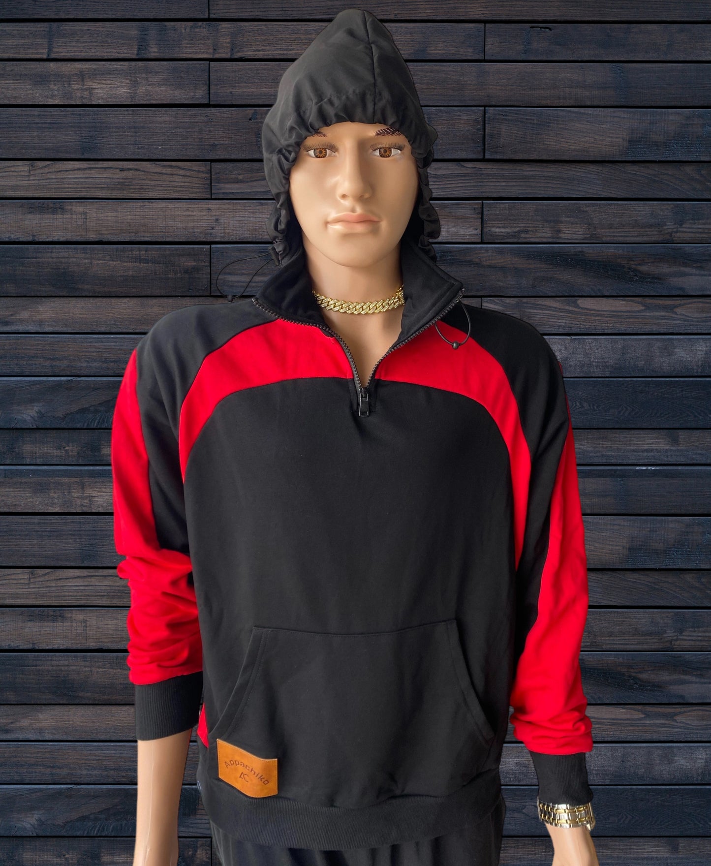 Appachiko's Half Zip Turtle Neck hoodie pull over