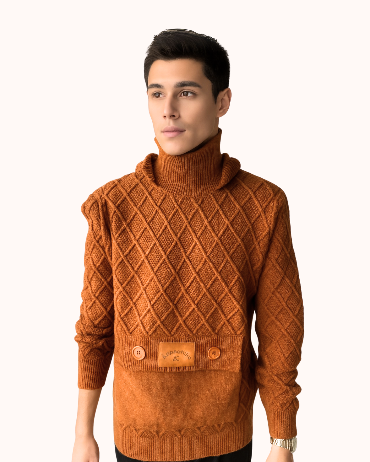 Turtled hoodie thick Sweater