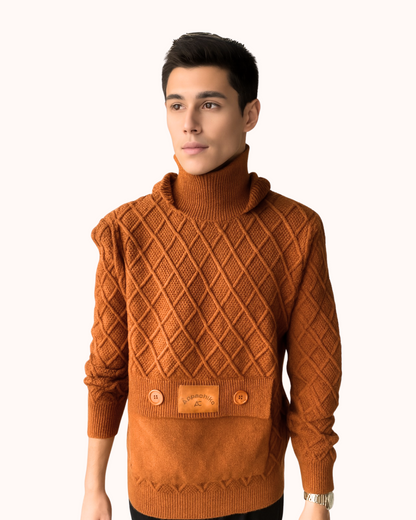 APPACHIKO'S TURTLE NECK HOODIE SWEATER