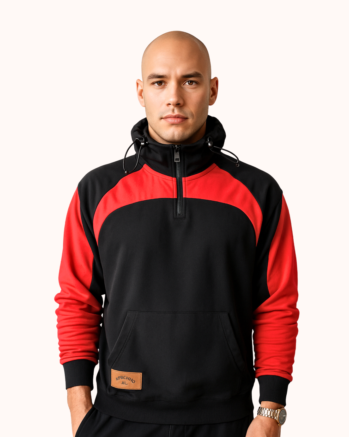 Zipper Turtle Neck hoodie Jacket
